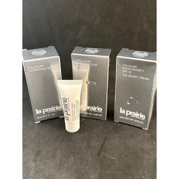 NIB La Prairie Samples Anti-Aging Cream Hydrating Serum Eye Cream Moisturizer - Picture 1 of 5